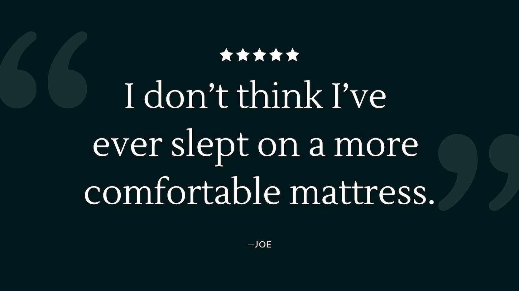 Customer Testimonial