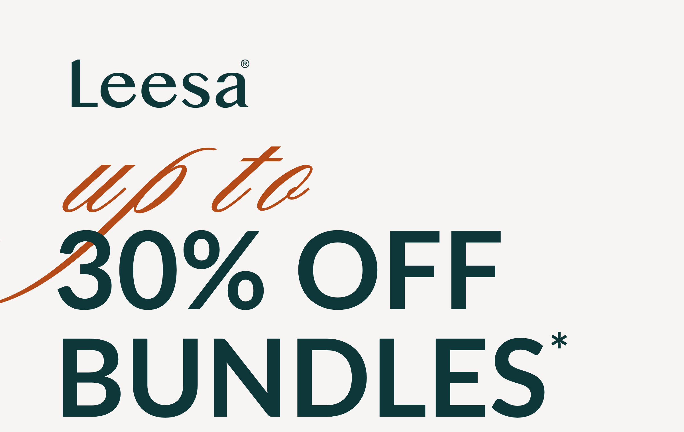 Leesa -- up to 30% OFF BUNDLES*