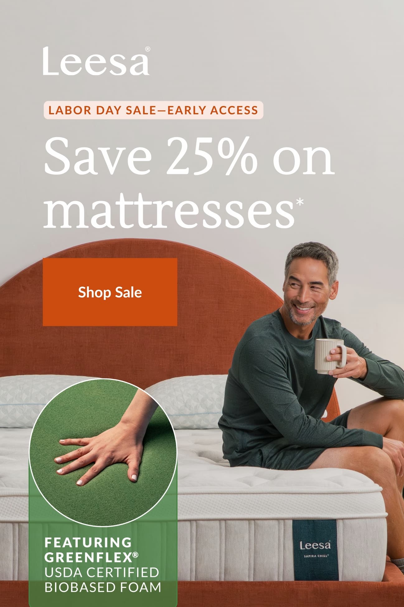 Save 25% on mattresses*