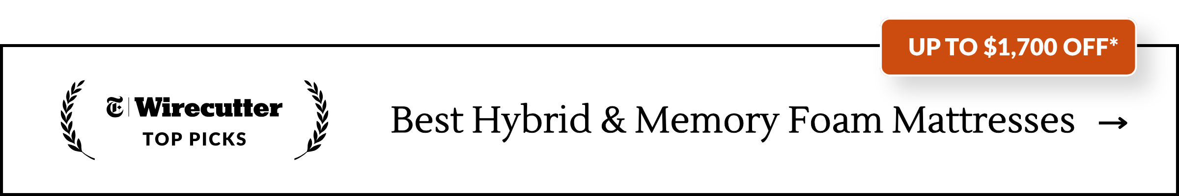 Wirecutter's Best Hybrid & Memory Foam Mattresses