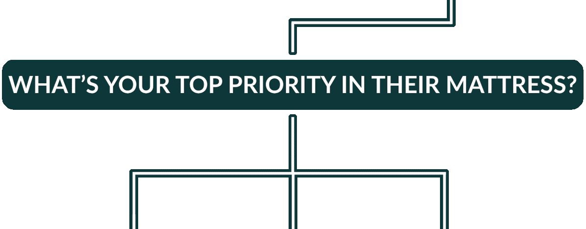 WHAT IS YOUR TOP PRIORITY IN THE MATTRESS?