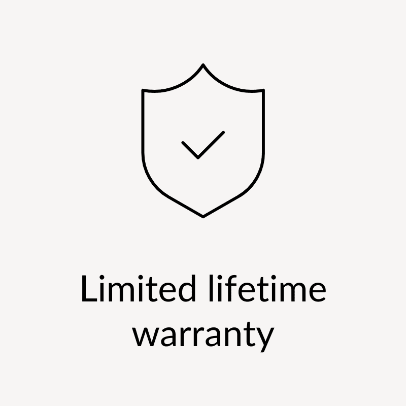 Limited lifetime warranty
