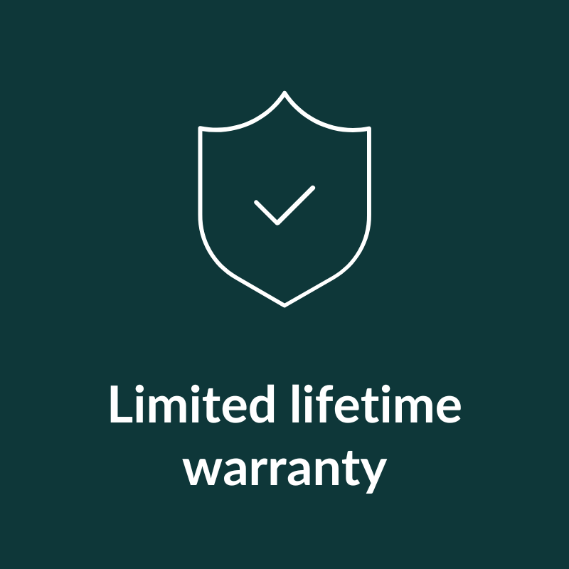 Limited lifetime warranty