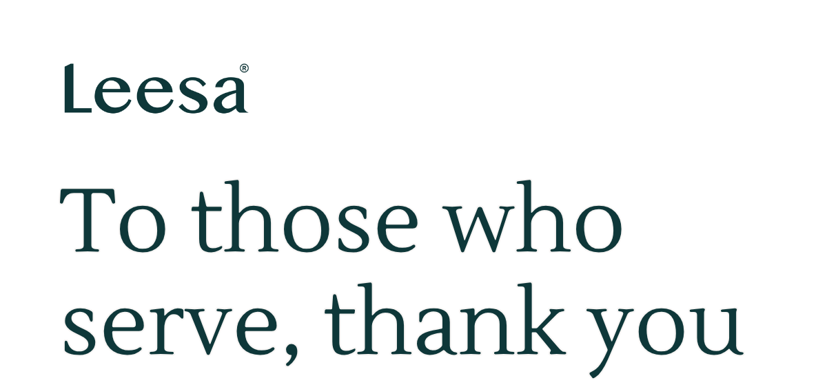 To those who serve, thank you