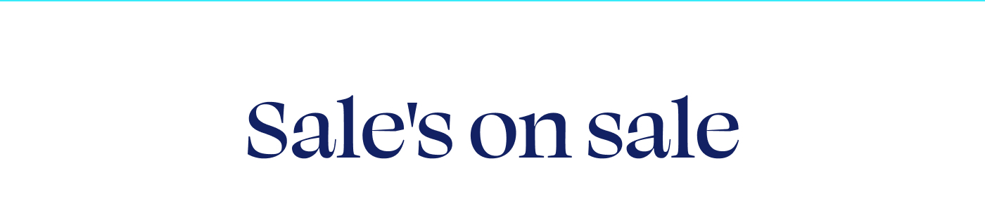 Sale's on sale