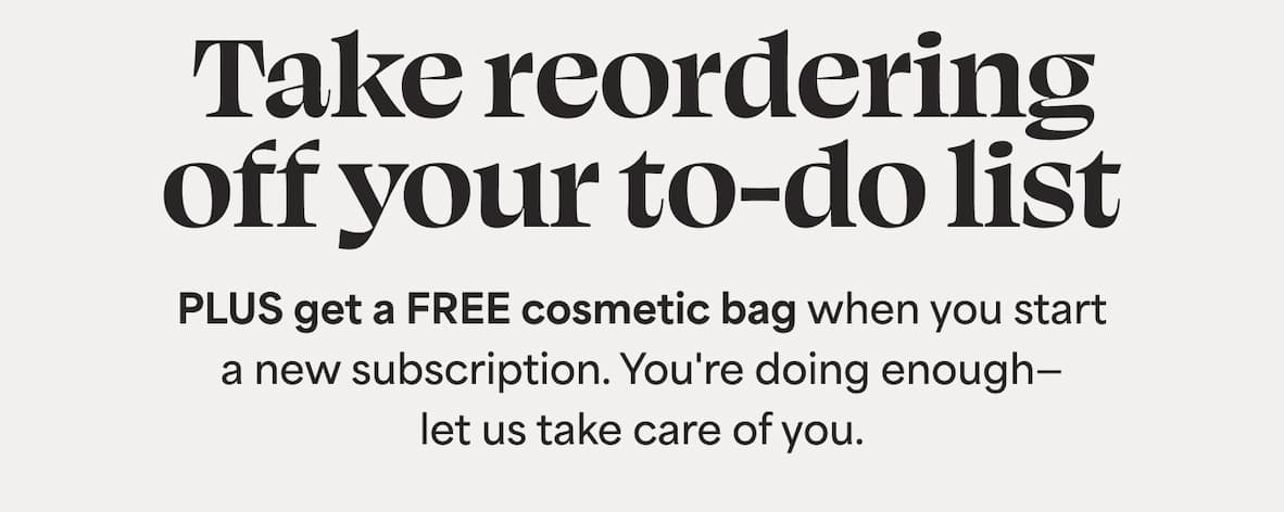 Take reordering off your to-do list 