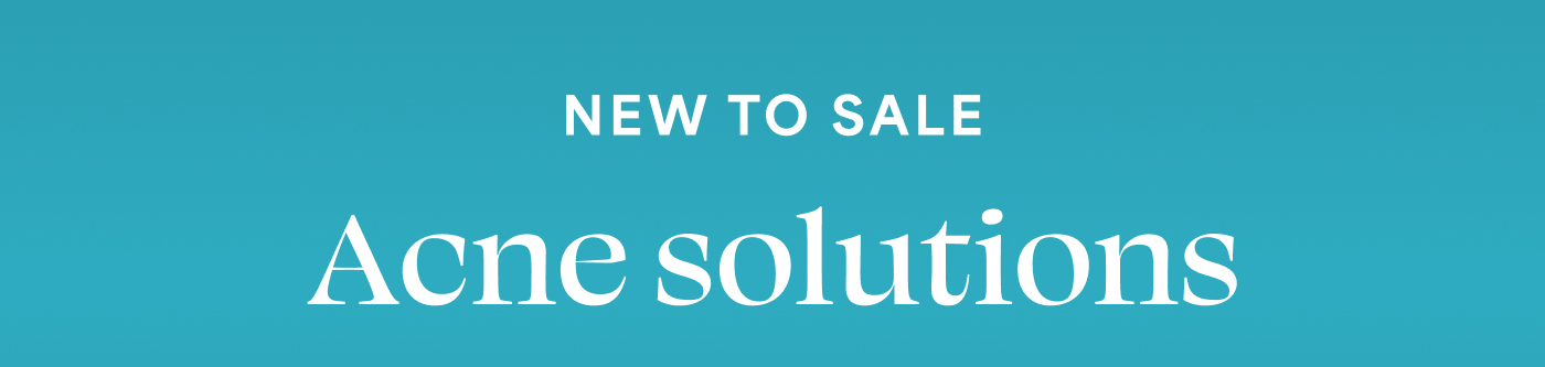 NEW TO SALE  Acne solutions