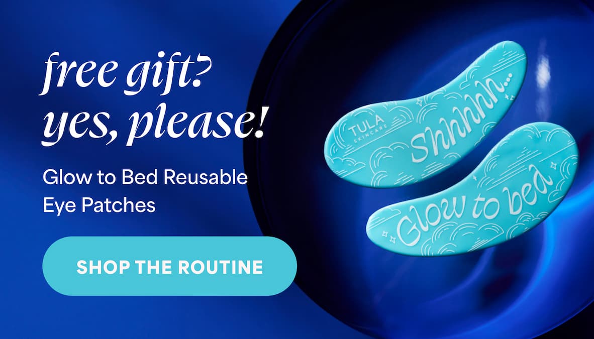 Free gift? Yes, Please! Glow to Bed Reusable Eye Patches -- Shop the Routine