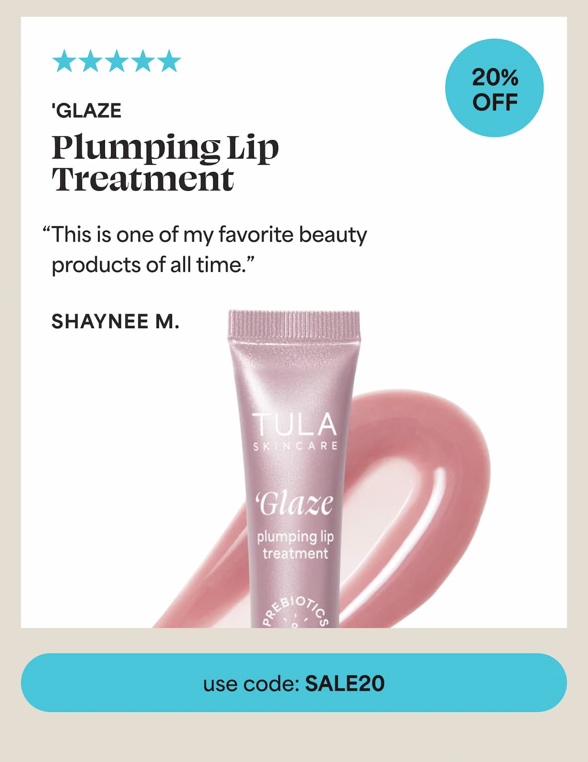 ⭐⭐⭐⭐⭐ 'Glaze 25% off “This is one of my favorite beauty products of all time.” - Shaynee M. 