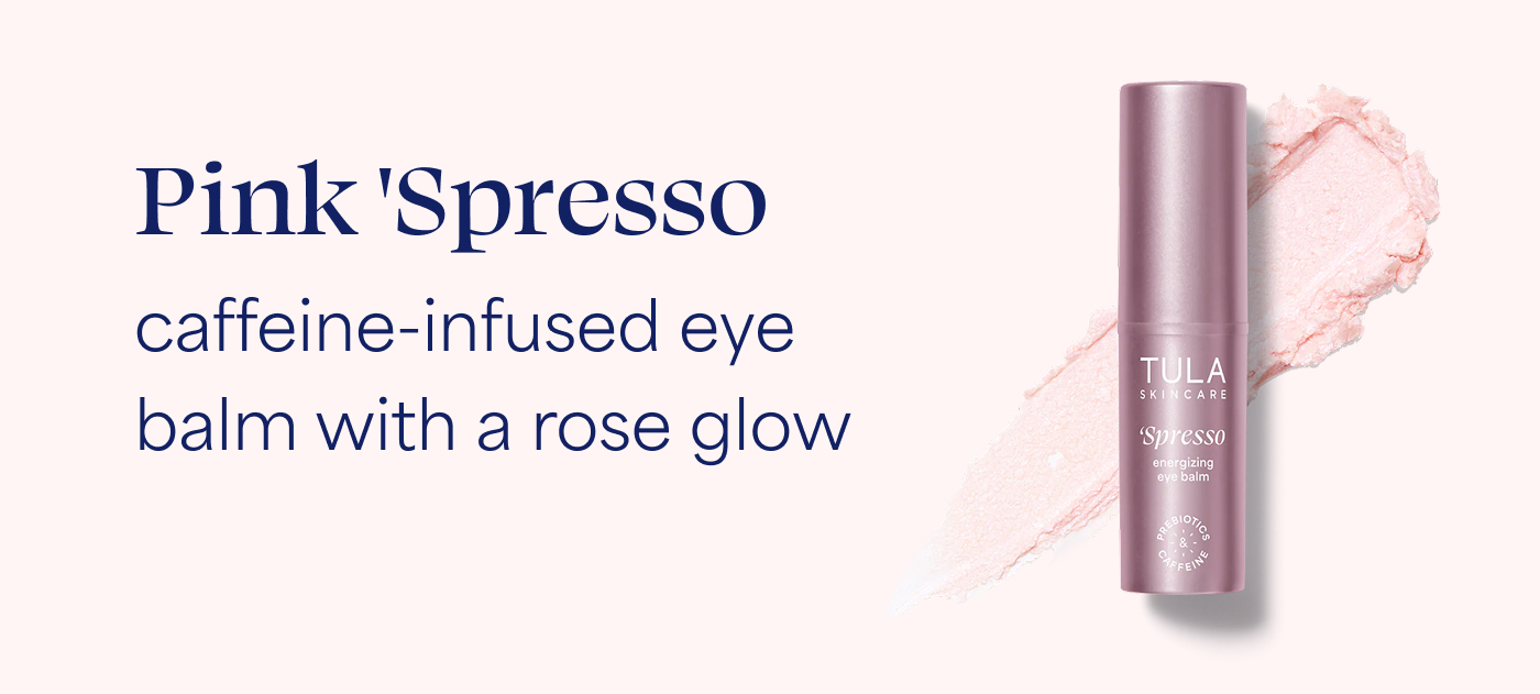 Pink 'Spresso caffeine-infused eye balm with a rose glow