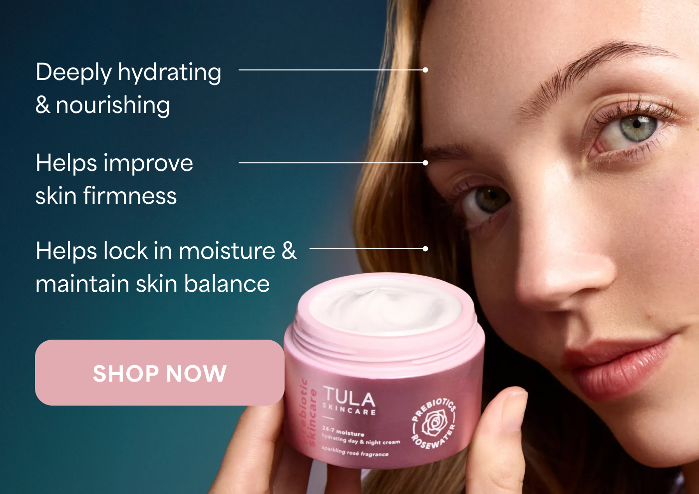 → Deeply hydrating & nourishing → Helps improve skin firmness → Helps lock in moisture & maintain skin balance  -- SHOP NOW