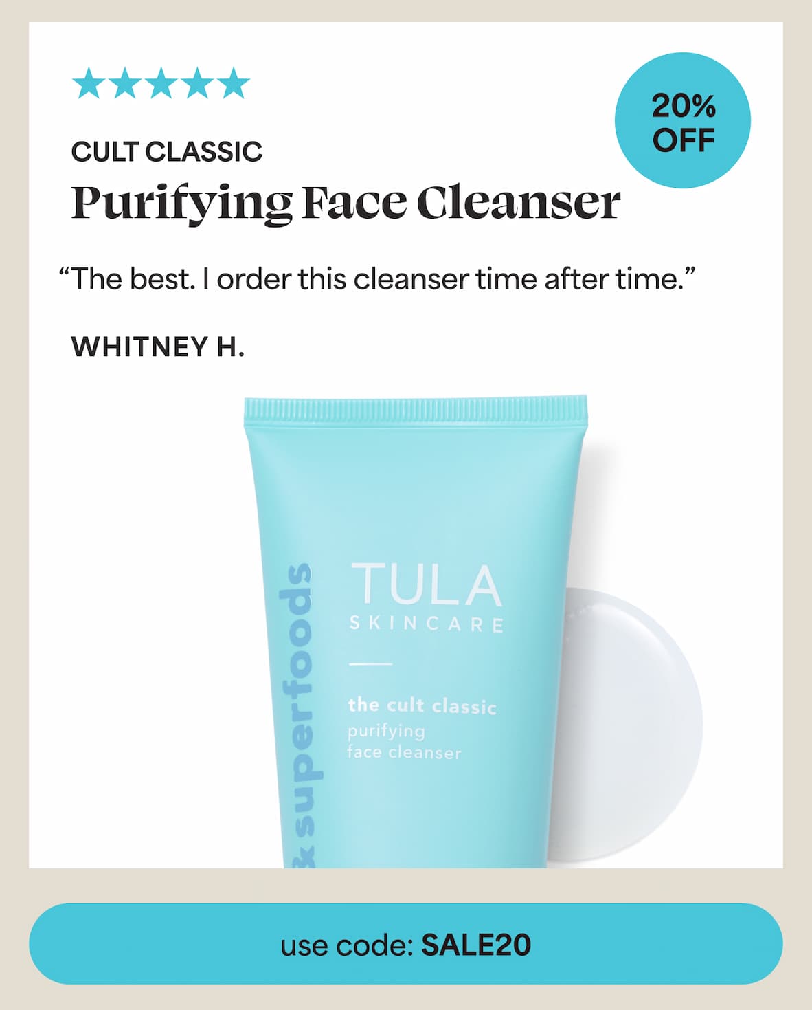 ⭐⭐⭐⭐⭐  Cult Classic 25% off "The best. I order this cleanser time after time.” - Dorene S.  