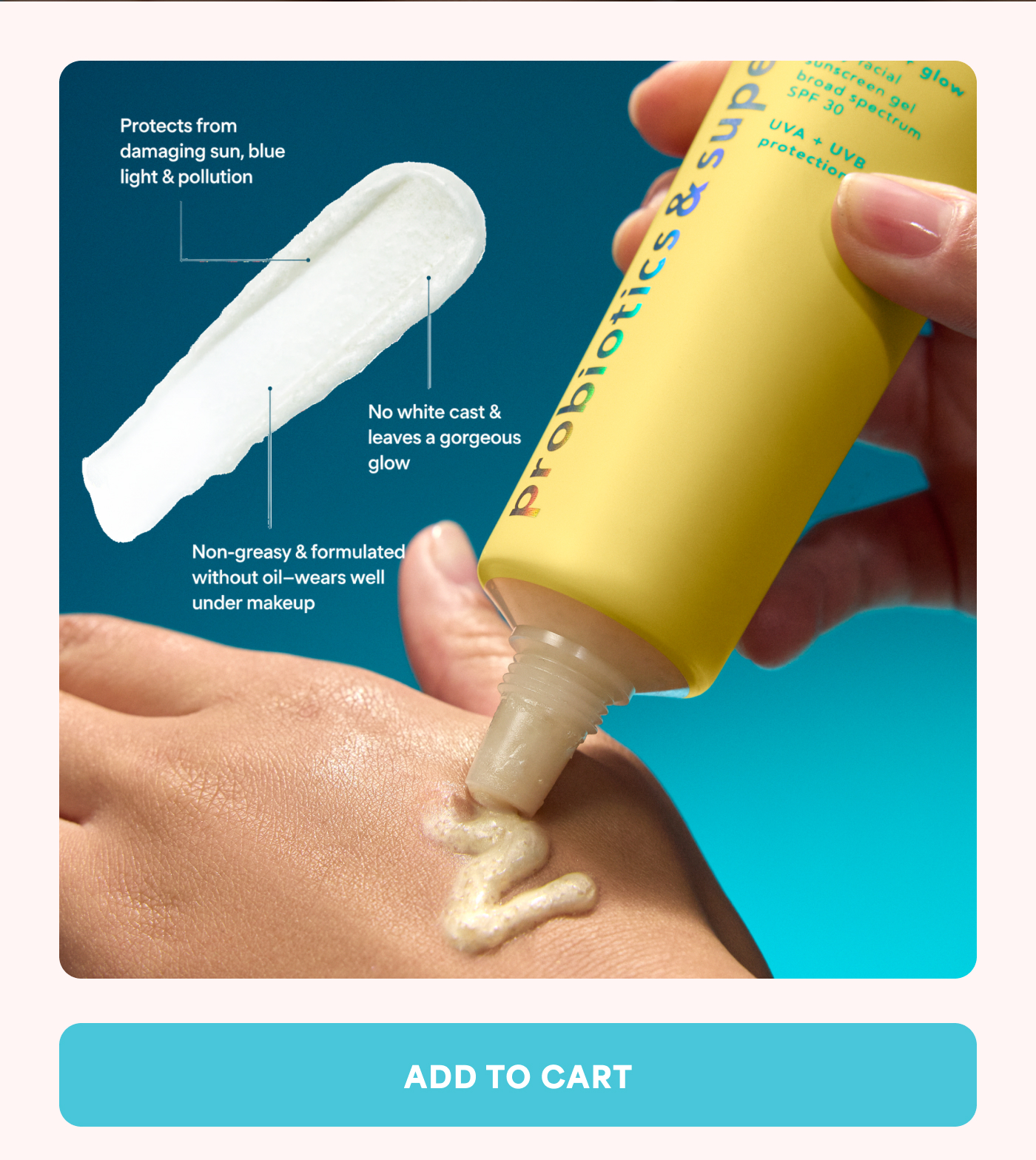 ⚈ Protects from damaging UVA/UVB, blue light & pollution ⚈ No white cast & leaves a gorgeous glow ⚈ Non-greasy & formulated without oil—wears well under makeup -- ADD TO CART