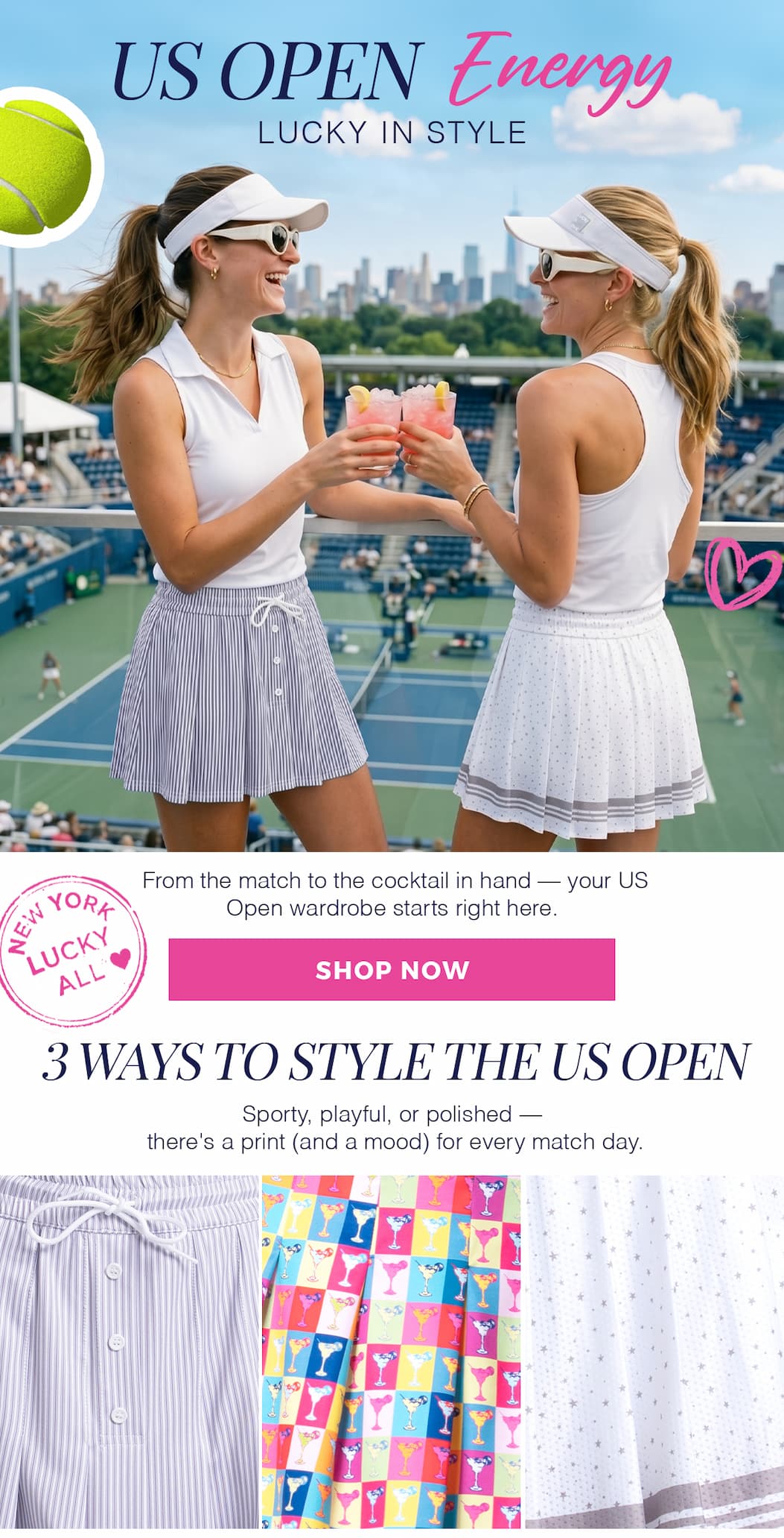 US Open Energy Lucky In Love Style