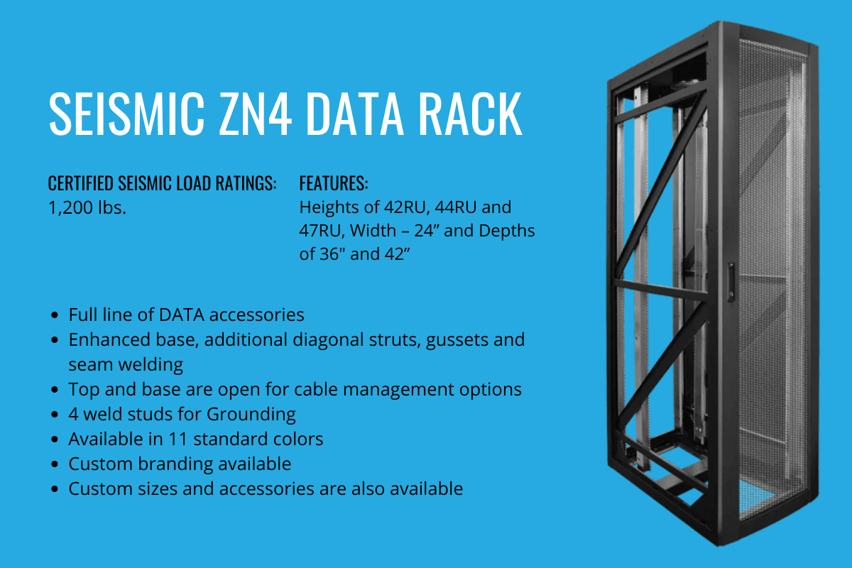 Seismic Data Rack Seismic-Proof Titan ZN4 Data Rack