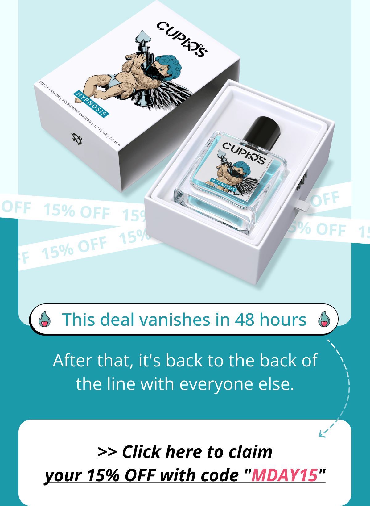 This deal vanishes in 48 hours After that, it's back to the back of the line with everyone else. >> Click here to claim your 15% OFF with code "MDAY15"