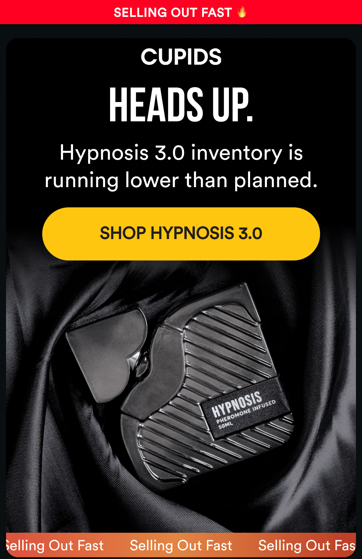 Selling Out Fast. HEADS UP. Hypnosis 3.0 inventory is running lower than planned. SHOP HYPNOSIS 3.0