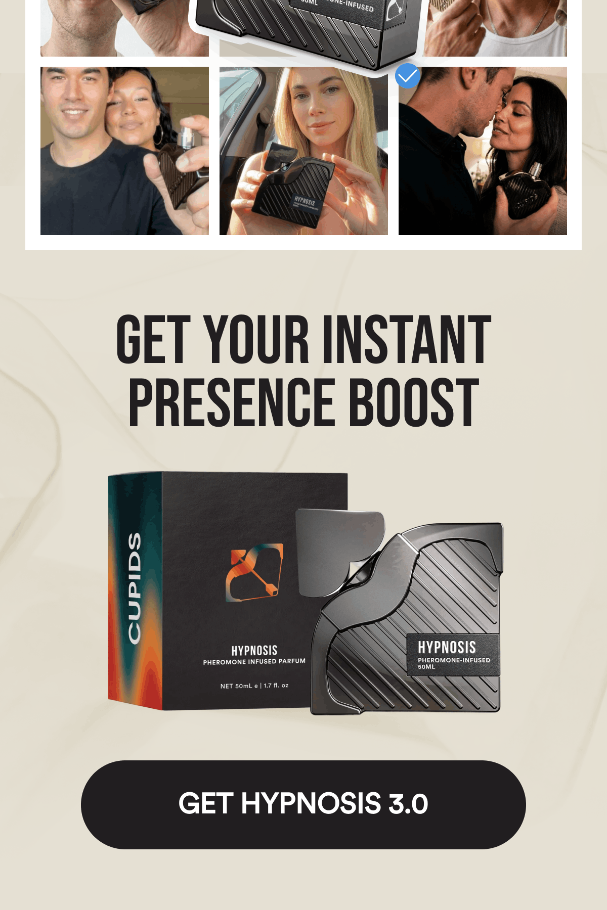 Get your instant presence boost  Shop Hypnosis 3.0