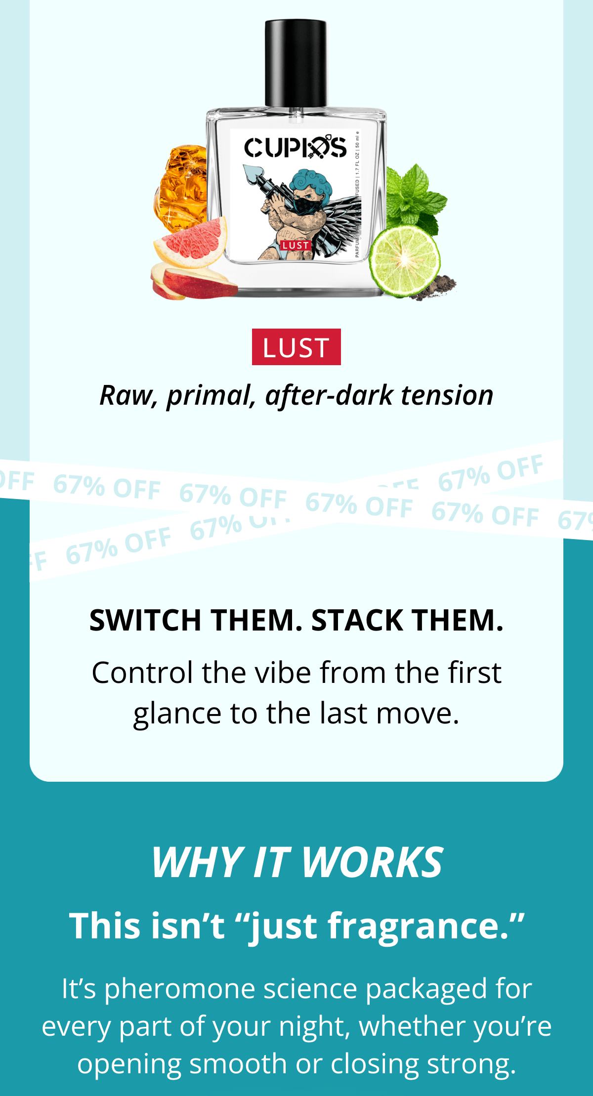 LUST  Raw, primal, after-dark tension Switch them. Stack them.  Control the vibe from the first glance to the last move. Why It Works This isn't 
