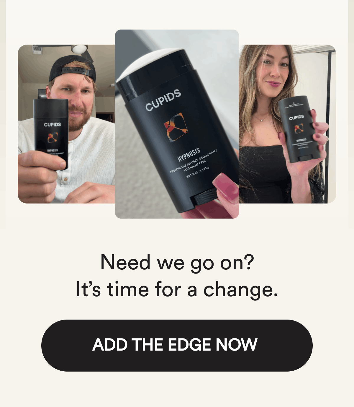 Need we go on? It's time for a change. Add the edge now