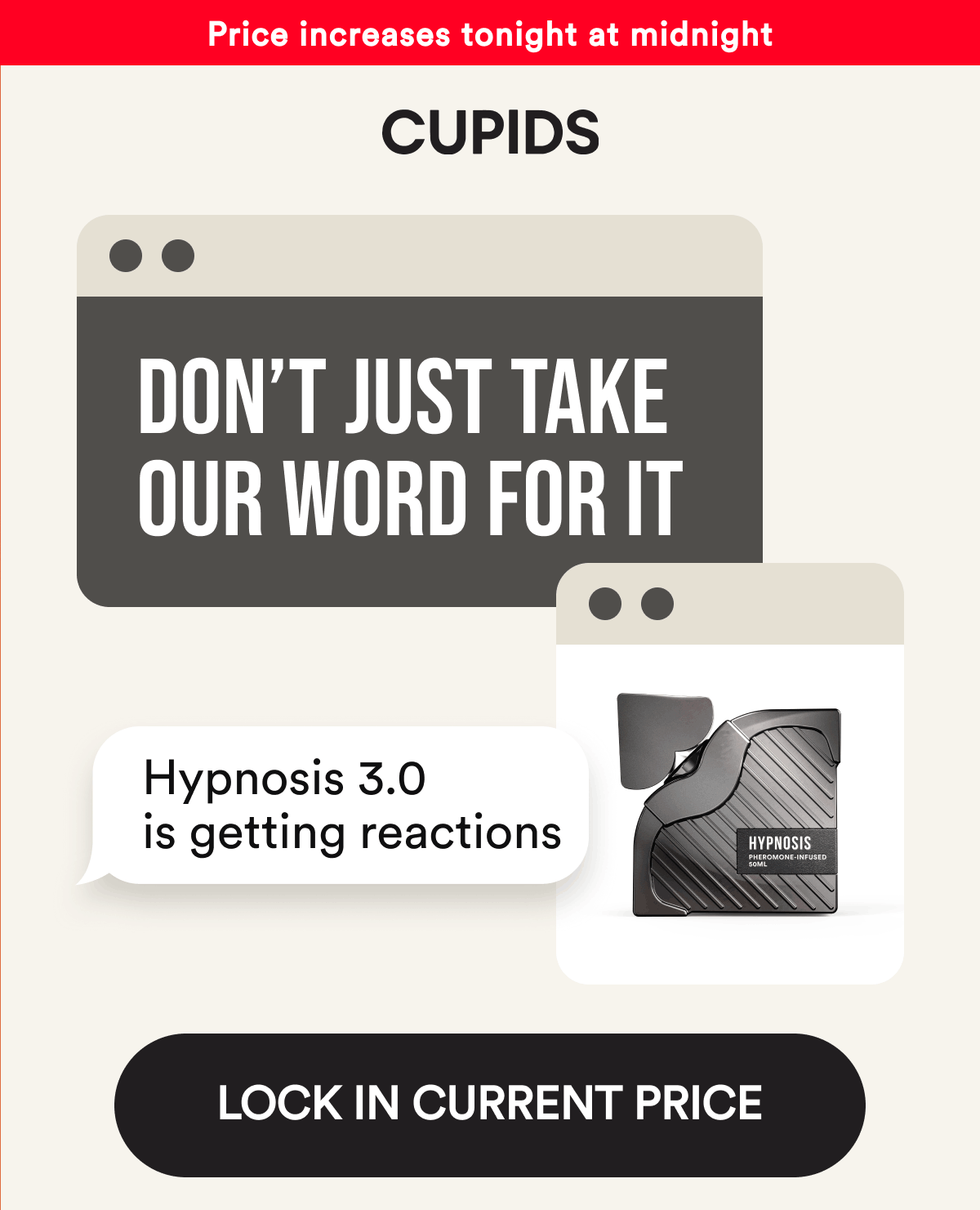 Price increases tonight at midnight. Don't just take our word for it. Hypnosis 3.0 is getting reactions. Lock in current price.