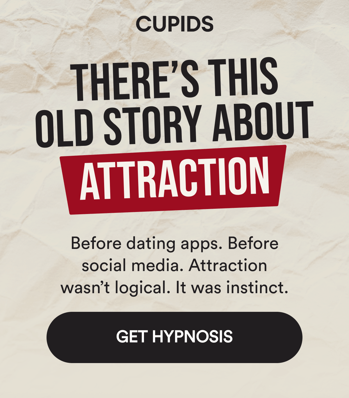 There’s this old story about attraction Before dating apps. Before social media. Attraction wasn’t logical. It was instinct. Get Hypnosis