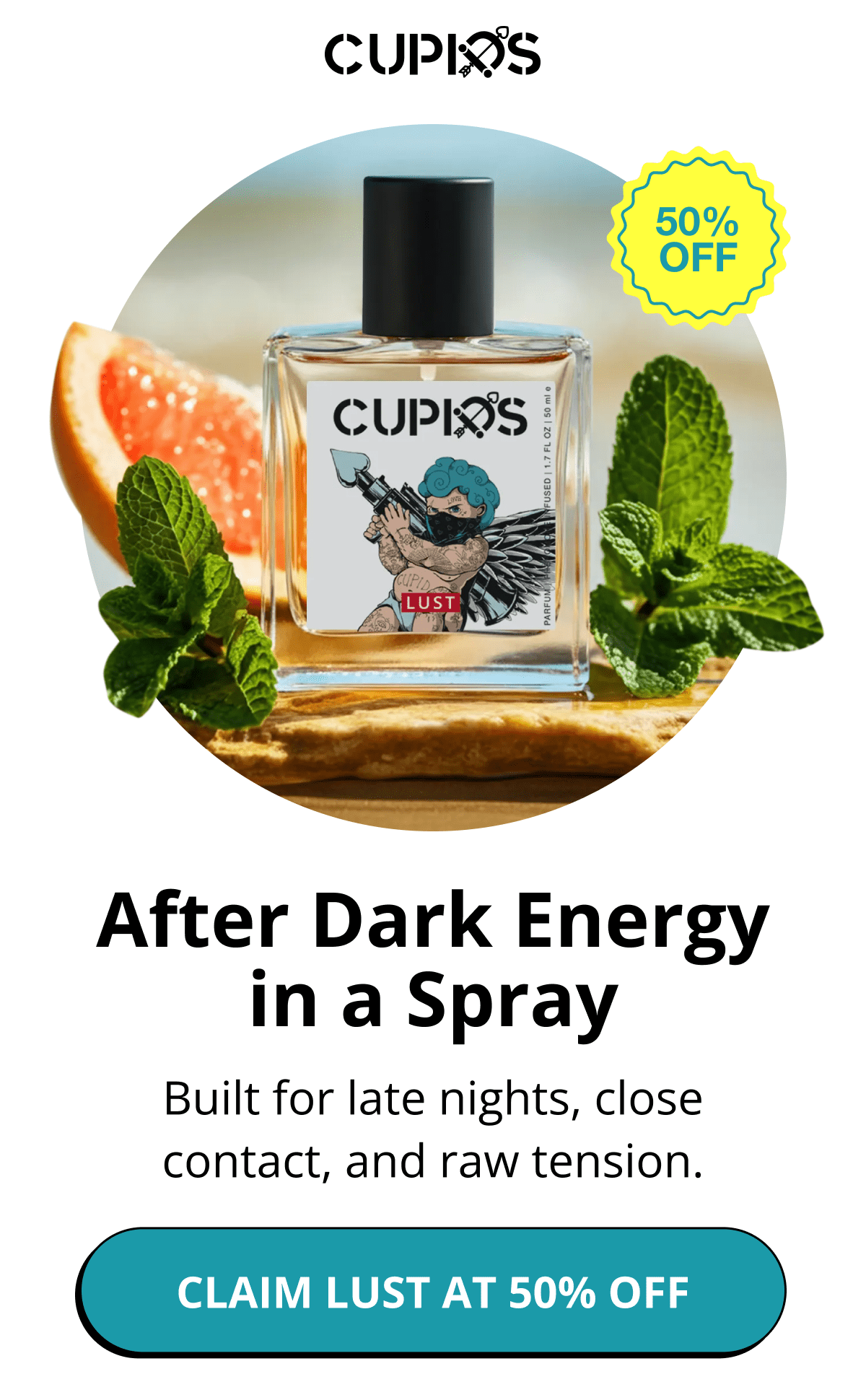 Cupids. After Dark Energy in a Spray Built for late nights, close contact, and raw tension. Claim Lust at 50% OFF