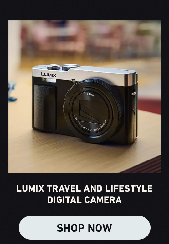 LUMIX ZS99 Pocket-sized Travel and Lifestyle 4K Digital Camera with 30x Zoom. Shop now (Clickable Link).