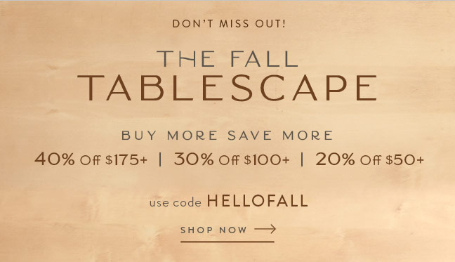The Fall Tablescape | Save up to 40% Off with code HELLOFALL