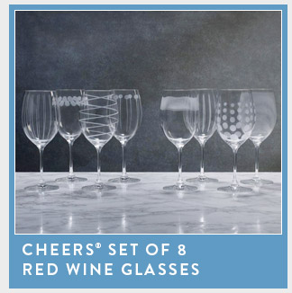 Shop Cheers® Red Wine Glasses