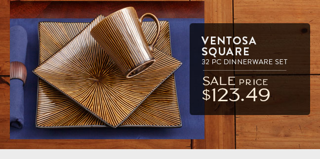 Ventosa Square 32 pc Dinnerware Set • Sale Price $123.49