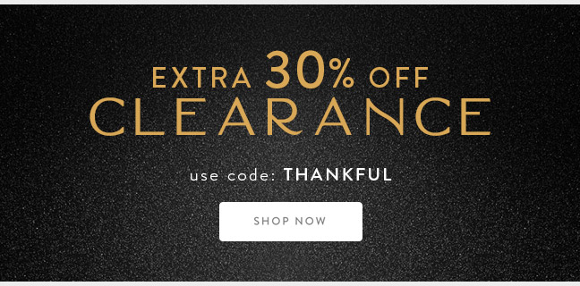 Extra 30% Off Clearance