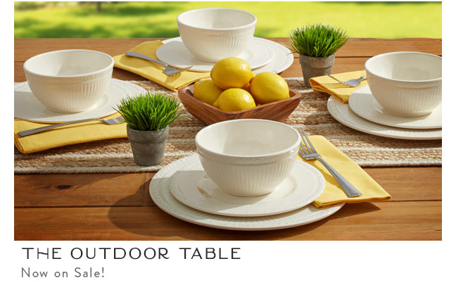 Shop the Outdoor Table... Now on Sale!