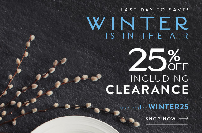 Last Day to Save 25% Off Including Clearance