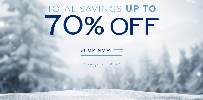 Save up to 70% Off