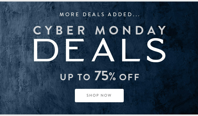 Cyber Monday Deals... up to 75% Off