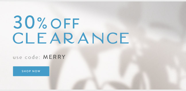 Shop Clearance for 30% Off!