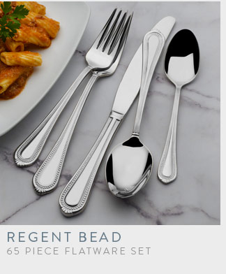 Save on Regent Bead Flatware Set