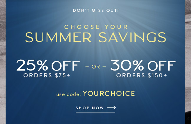 Choose Your Summer Savings 