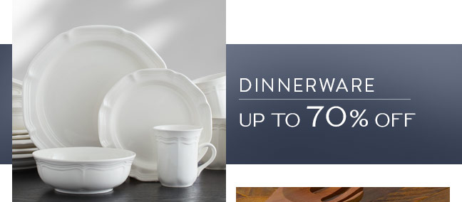 Shop Dinnerware and Save up to 70% Off
