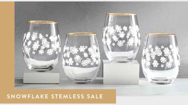 Shop Snowflake Stemless Sale