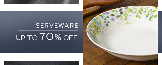 Shop Serveware and Save up to 70% Off
