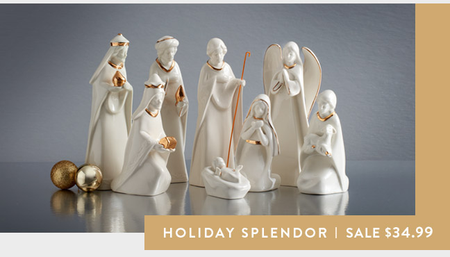 Holiday Splendor Nativity Set Now on Sale