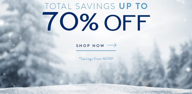 Save up to 70% Off