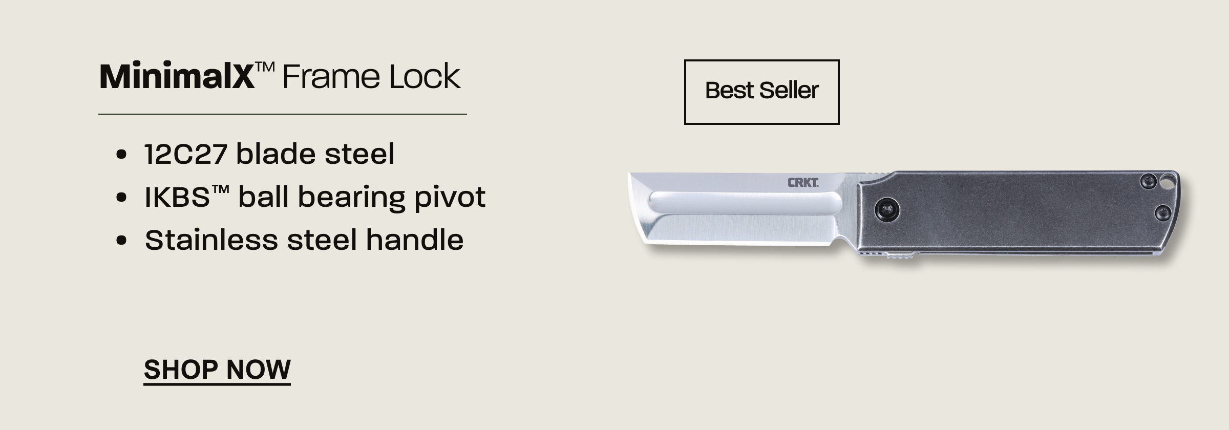MinimalX™ Frame Lock folding knife. Shop now.