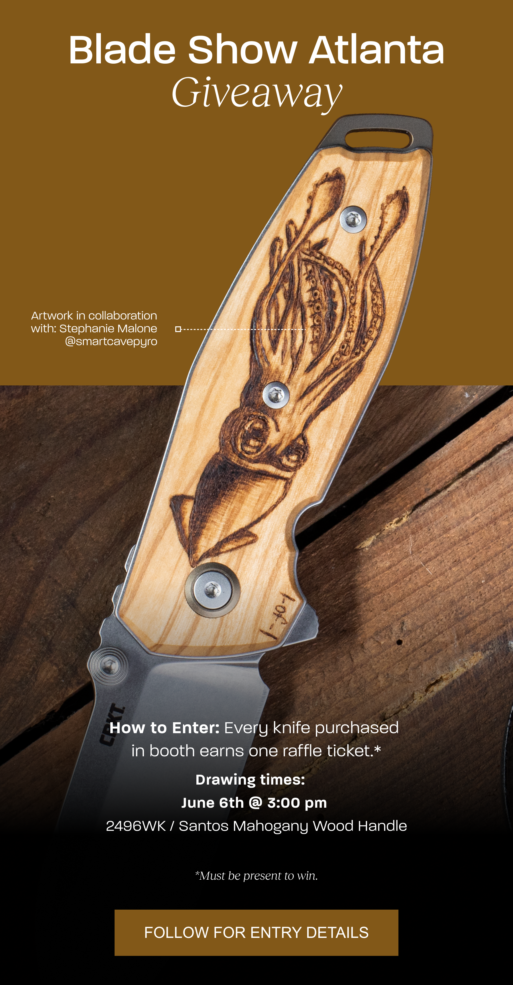 1 image of new wood handled knife
