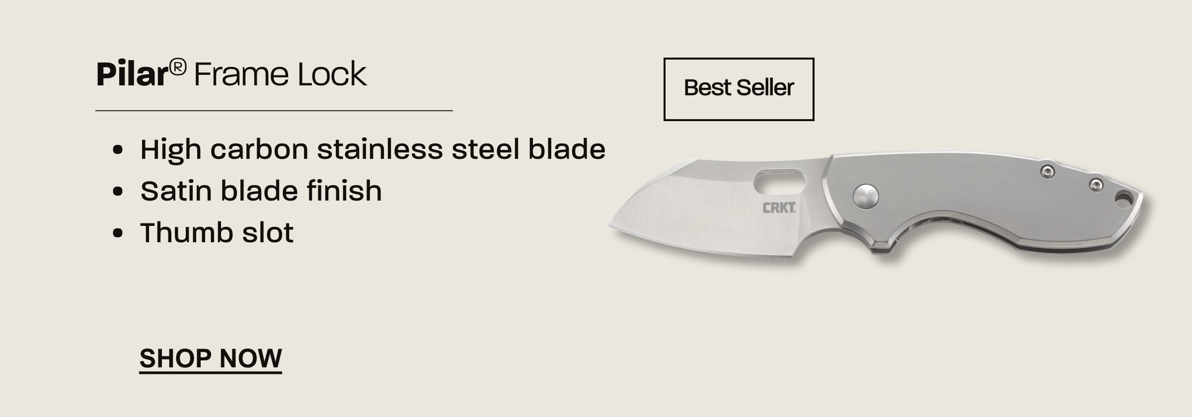 Pilar® Frame Lock folding knife. Shop now.