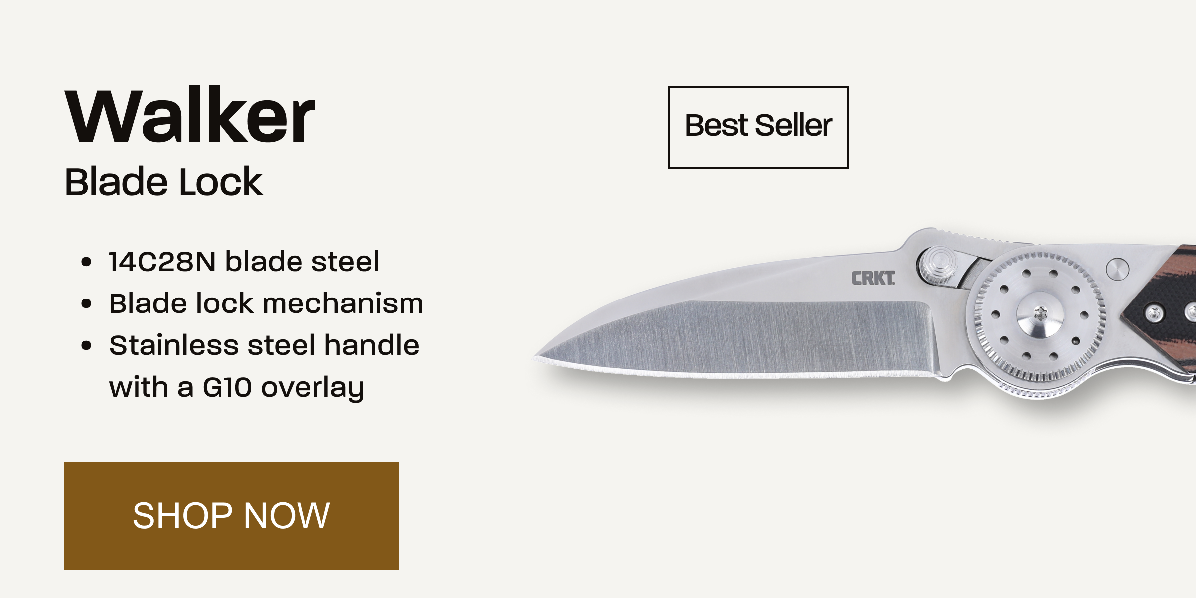 Walker Blade Lock folding knife. Best seller. Shop now.