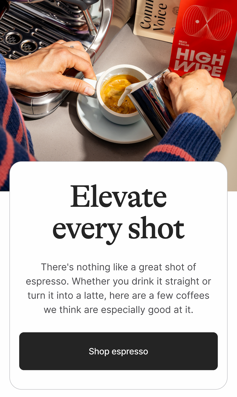 Shop all espressos