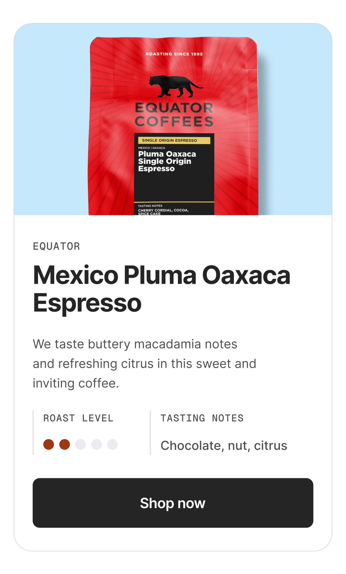 Mexico Pluma Oaxaca Espresso
